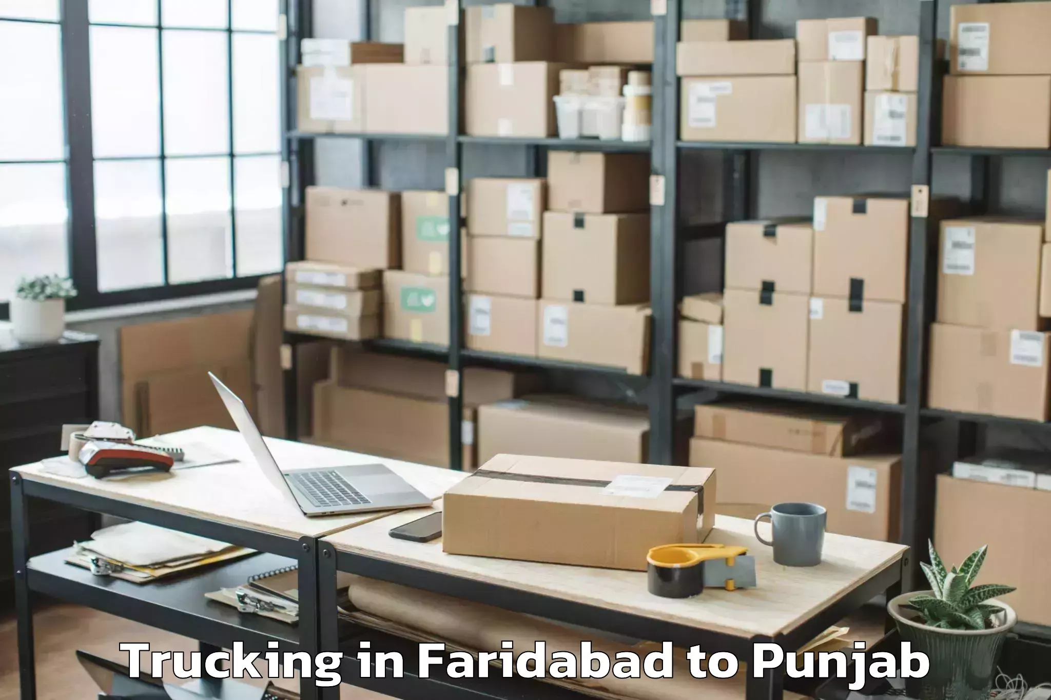 Easy Faridabad to Talwandi Bhai Trucking Booking